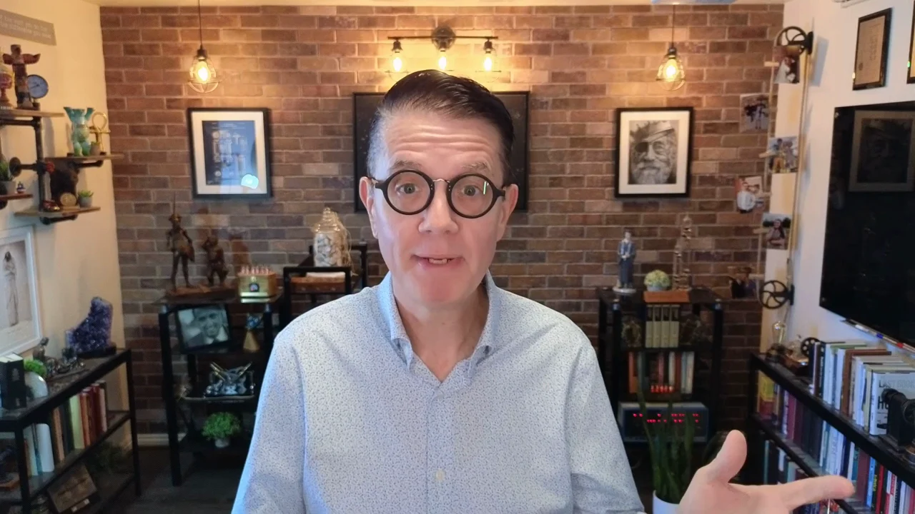 Brian Holman in his home office